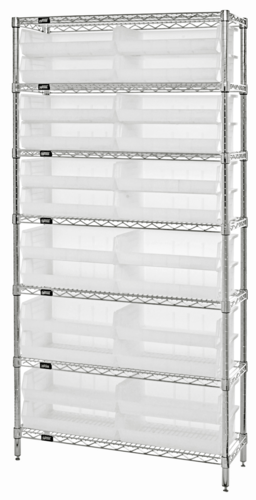Quantum WR7-245CL Shelving Unit, Wire