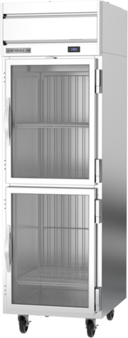 Beverage Air HFPS1HC-1HG 26" 2 Glass Half Door Top Mount Reach-In Freezer | 21.06 Cu. Ft.