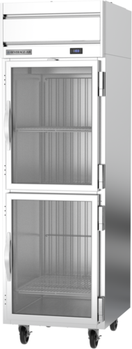 Beverage Air HFPS1HC-1HG 26" 2 Glass Half Door Top Mount Reach-In Freezer | 21.06 Cu. Ft.