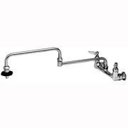 T&S Brass B-0598 8" Center Wall Mount Pot Filler Faucet w/ Double Joint Nozzle
