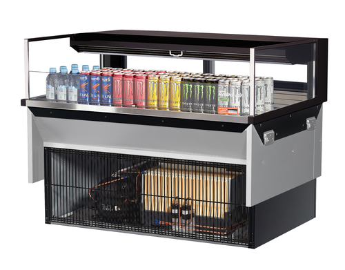 Turbo Air TOM-48L-UFD-W(B)-1SI-N Refrigerated Display Case
