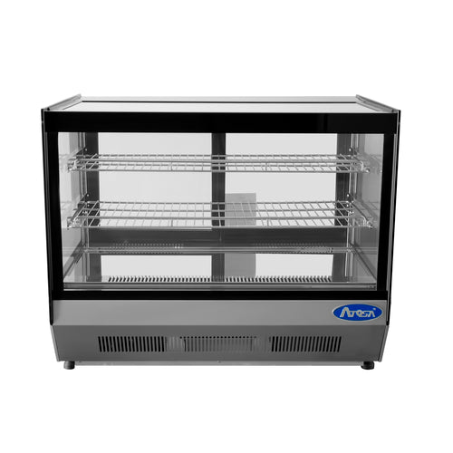 Atosa CDRS-42 28" Square Glass Refrigerated Countertop Display Case | 4.2 Cu. Ft.