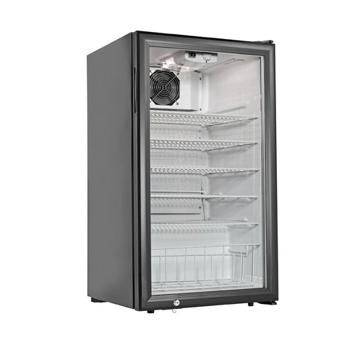 Grindmaster CTR3.75 1 Swing Glass Door Countertop Merchandiser Refrigerator | 3.8 Cu. Ft.