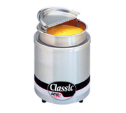 APW Wyott RW-2V-SP 11 Qt. Insulated Round Food Warmer w/ Inset, Lid, & Ladle | 700 Watt