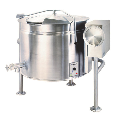 Cleveland KEL60TSH Short Series Full Jacket Electric Manual Tilting Kettle | 60 Gallon Capacity
