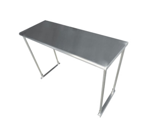 Advance Tabco ETS-18-60-X 60" x 18" Stainless Steel Single-Deck Table Mounted Overshelf