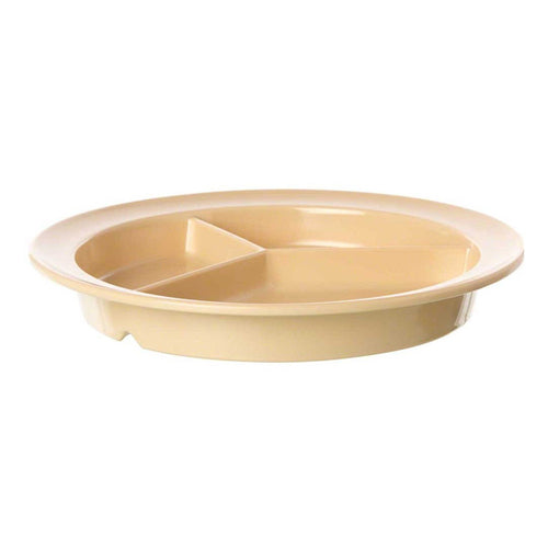 Thunder Group NS701T Tan 8-3/4" Deep Compartment Plate | Case of 12