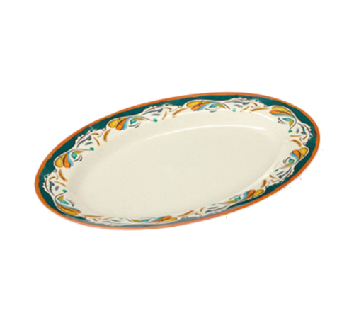 G.E.T. Bella Fresco OP-621-BF 21 x 15" Oval Melamine Platter