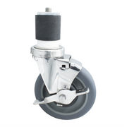 BK Resources 5SS-4RA-GR-TLB Casters
