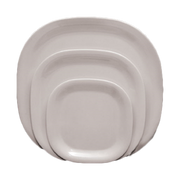 Thunder Group 8-1/4" x 8-1/4" Passion White Melamine Plate | Model No. PS3008W