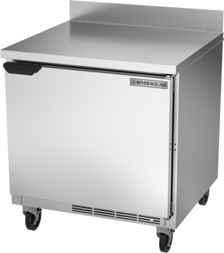 Beverage Air WTR32AHC 32" 1 Door Worktop Refrigerator with 4" Removable Backsplash | 7.2 Cu. Ft.