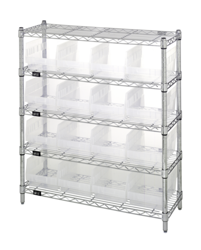 Quantum WR5-39-1236-207CL Shelving Unit, Wire