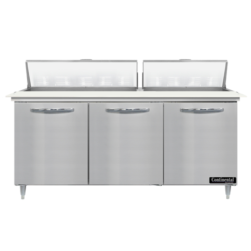 Continental Refrigerator D72N18C Refrigerated Counter, Sandwich / Salad Unit