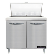 Continental Refrigerator D36N15M Refrigerated Counter, Mega Top Sandwich / Salad Unit