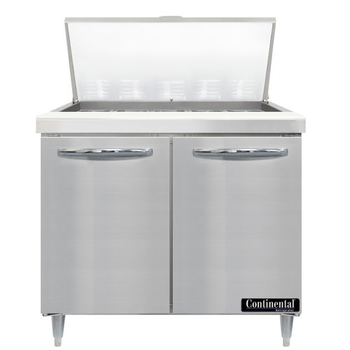 Continental Refrigerator D36N15M Refrigerated Counter, Mega Top Sandwich / Salad Unit