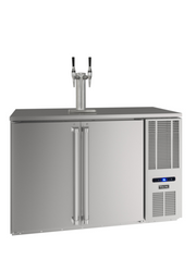 Viking VCBR652-SS01A 52" 2-Solid Door Direct Draw Back Bar Cooler | 12.52 Cu. Ft.