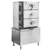 Crown Steam SC-2 2-Compartment Steam Coil Pressure Steamer | (12) 12" x 20" x 2.5" Pan Capacity