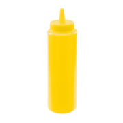Winco PSB-08Y 8 oz. Yellow Squeeze Bottle | Case of 6