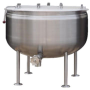 Crown Steam DL-80F Direct Steam Full Jacket Stationary Steam Kettle | 80 Gal. Capacity