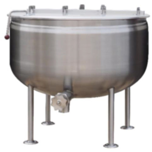 Crown Steam DL-80F Direct Steam Full Jacket Stationary Steam Kettle | 80 Gal. Capacity