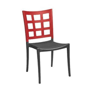 Grosfillex US648202 Plazza Stacking Indoor Side Chair | Apple Red