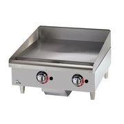 Star-Max 624MF 24" Manual Countertop Gas Griddle w/ 1" Steel Plate | 56,600 BTU