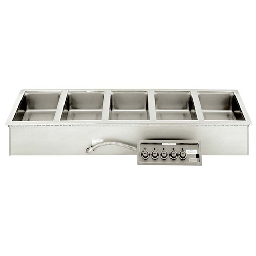 APW Wyott HFW-5S Infinite Drop-In Hot Food Well | (5) 12" x 20" Wells
