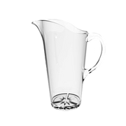 Thunder Group 2 liter (68 oz.) Starburst Base, Clear Polycarbonate Pitcher | Model No. PLTHWP020C