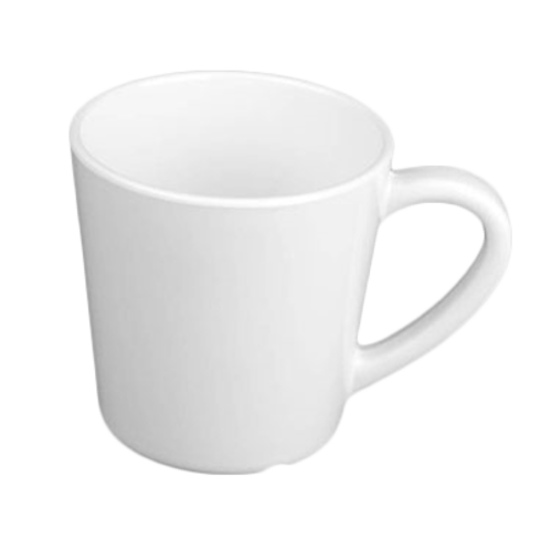 Thunder Group CR9018W 3 1/8" Mug/Cup, White 7 oz. | Case of 12