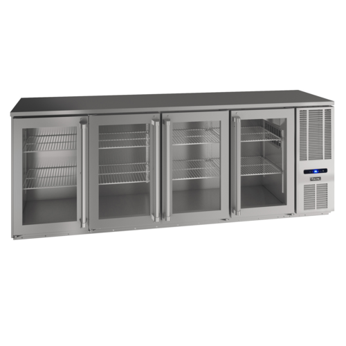 Viking VCBR592-SG01A 92" 4-Glass Door Back Bar Cooler | 28.5 Cu. Ft.