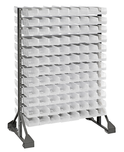 Quantum QRU-12D-220-192CL Shelving Unit, Louvered Slotted