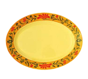 G.E.T. Venetian 18" x 13-1/2" Oval Melamine Platter | Model No. OP-618-VN