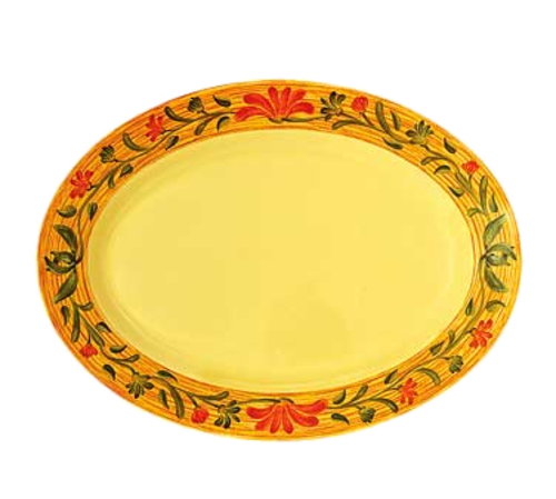 G.E.T. Venetian 18" x 13-1/2" Oval Melamine Platter | Model No. OP-618-VN
