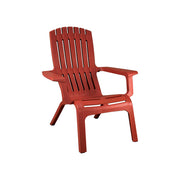 Grosfillex US450748 Westport Stackable Adirondack Chair | Barn Red