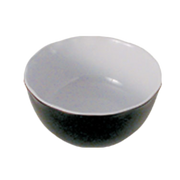 Thunder Group 36 oz. Two Tone Black Pearl Melamine Serving Bowl | Model No. RF5065BW