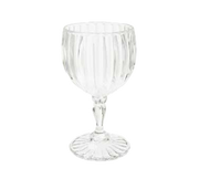 G.E.T. SW-1421-1-SAN-CL 8 oz. Plastic Fluted Wine Glass | Case of 24
