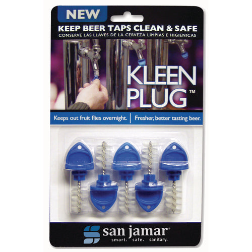 San Jamar KLP200 Kleen Plug for Draft Beer Cooler Taps | Pack of 5