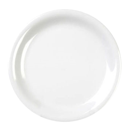 Thunder Group CR107W White 7 1/4" Narrow Rim Plate | Case of 12