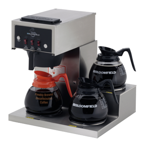 Bloomfield 8571-D3 Single Brewer 3 Warmer Coffee Brewer