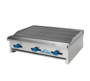 Comstock-Castle ELB60 60" Manual Countertop Gas Lava Rock Charbroiler | 150,000 BTU