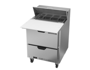 Beverage Air SPED27HC-C 27" 2 Drawer Refrigerated Sandwich Prep Table | 6.76 Cu. Ft.