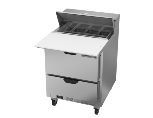 Beverage Air SPED27HC-C 27" 2 Drawer Refrigerated Sandwich Prep Table | 6.76 Cu. Ft.