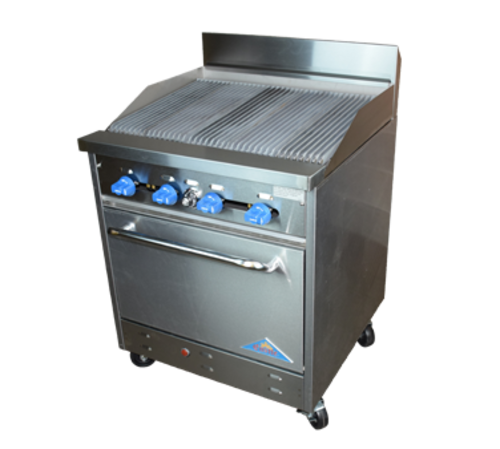 Comstock-Castle F326-2.5RB 30" Gas Charbroiler Range w/ Standard Oven | 110,000 BTU