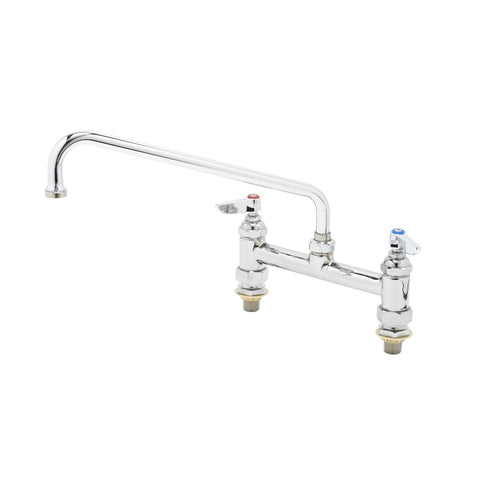 T&S Brass B-0221-CC 8" Center Deck Mount Mixing Faucet w/ 12" Nozzle