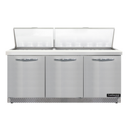 Continental Refrigerator D72N30M-FB Refrigerated Counter, Mega Top Sandwich / Salad Unit
