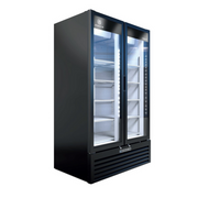 Beverage Air MT34-1B 39.5" 2 Swing Glass Door Black Merchandiser Refrigerator | 26.12 Cu. Ft.
