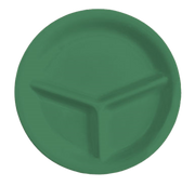G.E.T. CP-10-DM Diamond Mardi Gras 3-Compartment Melamine Plate | Case of 12