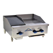 Comstock-Castle 3230-18-1RB 30" Countertop Gas Griddle & Charbroiler Combo | 76,000 BTU