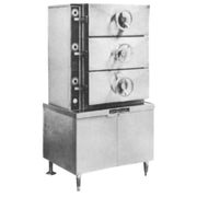 Crown Steam EC-2 2-Compartment Electric Pressure Steamer | (16) 12" x 20" x 2.5" Pan Capacity