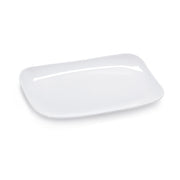 G.E.T. CS-6105-W Siciliano White 13 x 7-4/5" Rectangle Melamine Platter | Case of 12